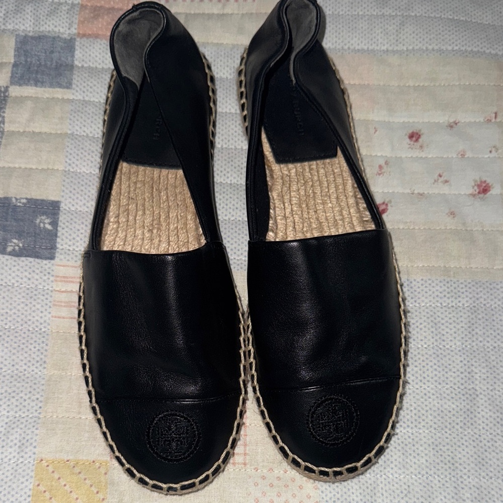 Tory Burch Black Espadrilles